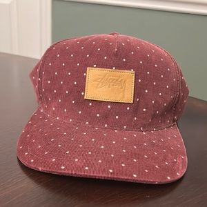 Stussy Designs Maroon Corduroy Dad Hat. OS. Good condition! 100% Cotton.